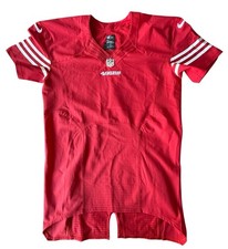 2012 San Francisco 49ers Blank Game Jersey Red QB Cut Nike Size 46 Large NFL USA