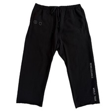 Beyonce Renaissance World Tour Black Wide Leg Sweatpants Size Large Cropped