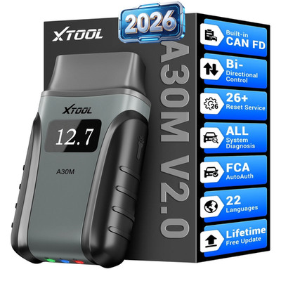 XTOOL A30M V2.0 Wireless OBD2 Scanner All System Diagnostic Tool 26+ Functions