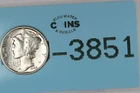 1942 AU BU 10C MERCURY HEAD SILVER DIME Early US Type RAW-3851