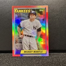 2025 Topps Update Series - 1990 Topps Baseball Mickey Mantle #U90-43 Pink Foil