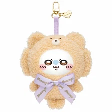 Chiikawa Plush Keychain Kiramekko Teddy Bear Momonga Japan NEW