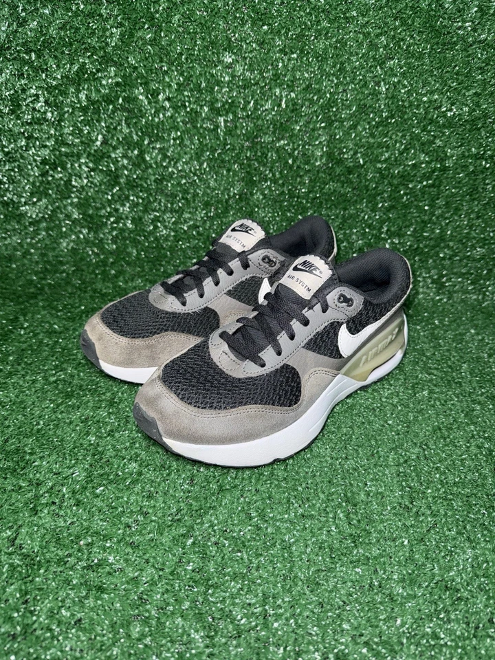 Nike Air Max System Boys Size 4Y White Gray Athletic Shoes Sneakers DQ0284-002 - Image 3 of 4
