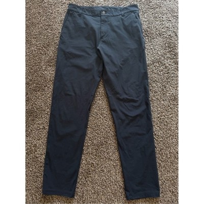 Lululemon ABC Classic Fit 5 Pocket Pant Warpstreme Obsidian Dark Gray Men Sz 31