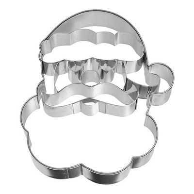 Birkmann Ausstechform Weihnachtsmann Gesicht Edelstahl 10,5 cm