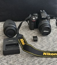 Nikon D3300 24.2MP DSLR Camera with 18-55mm 55-200mm VR II 2 Lens Kit Bundle
