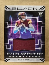 2022 Panini Black Futuristic Sam Howell #FUT-SHO /125 Washington commanders