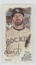 2019 Topps Allen & Ginter Mini Logo Back Short Print Wade Davis #376 0t2