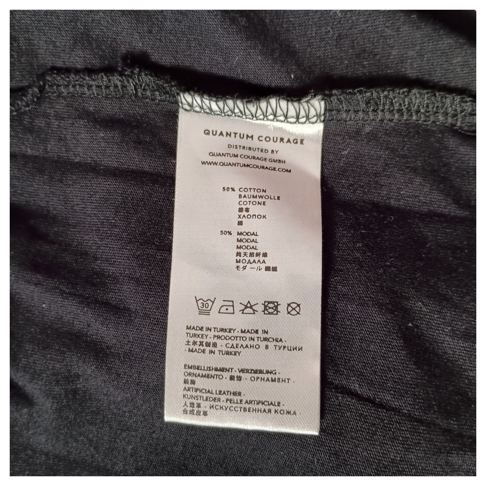 Quantum Courage Top S Womens Black Basic Shirt Te… - image 6