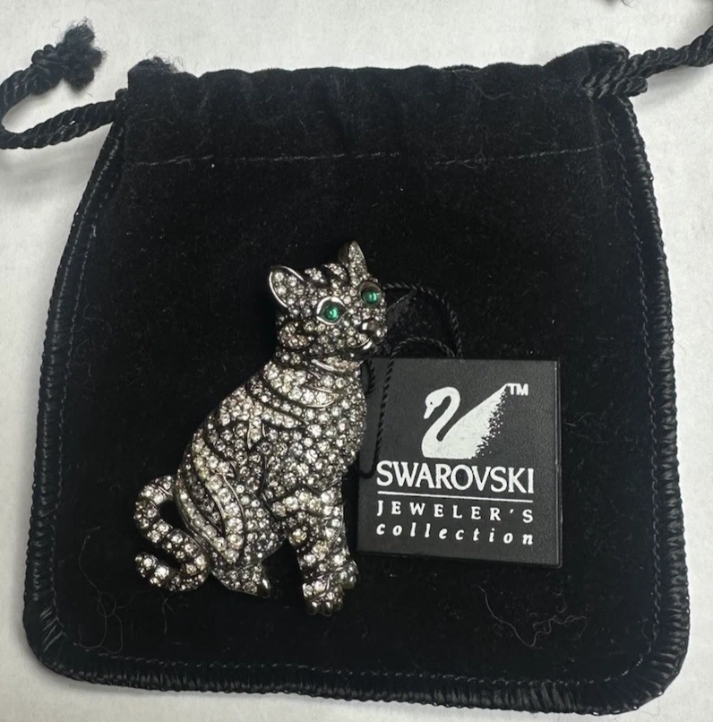 swarovski cat pin products for sale | eBay
