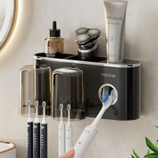 Dispensador Autom tico Para Pasta De Dientes  Soporte Cepillos Dental Set Ba ..