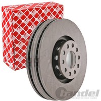 2X febi Bremsscheiben Ø321Mm Vorne Passend FÜR VW Passat