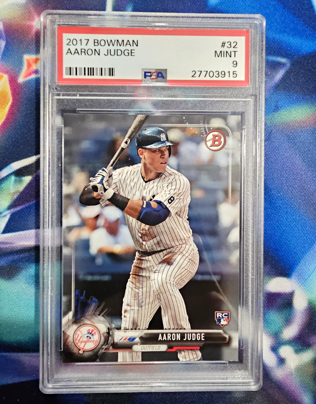2017 Bowman Aaron Judge #32 RC PSA 9 New York Yankees 27703915 view 1