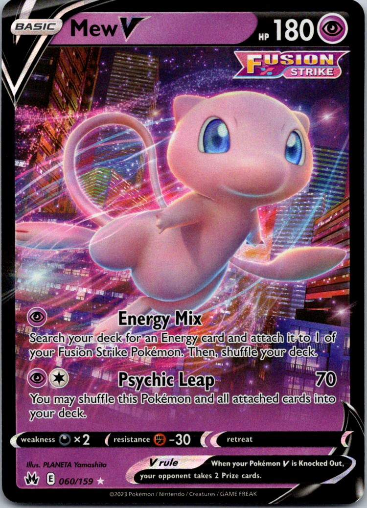 Mew V Ultra Rare Crown Zenith 060/159 NM