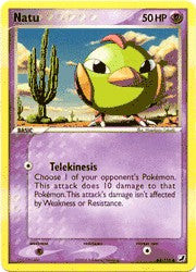 Pokemon EX Unseen Forces  63/115 Card - Natu