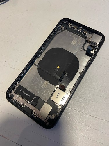 iPhone XR- Back Housing Replacement Frame w/ Small Parts OEM Apple Black A Grade - Photo 5 sur 7