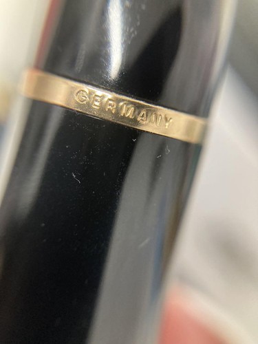 Montblanc Meisterstuck penna stilografica nero oro pennino 149 articolo estremamente bello - Foto 10 di 12