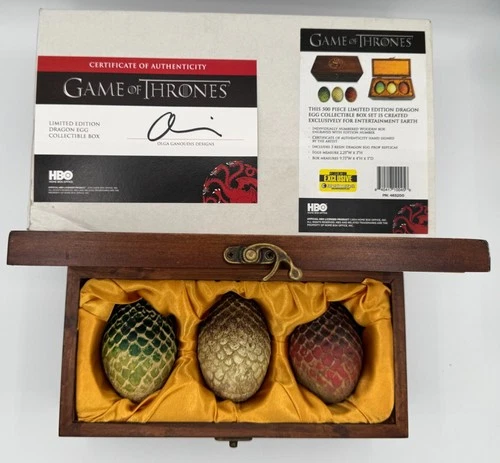 Game of Thrones Dragon Egg Collectible Box Set SDCC Limited Edition 132/500 COA