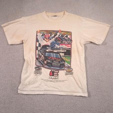 Dale Earnhardt Shirt Mens Medium White NASCAR Racing Daytona 500 Chase 1998 2008