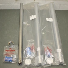 (3) Zurn Vacuum Breaker Outlet Tube Kit P6000-30-A-AA-CP, 1-1/2" x 30", Chrome