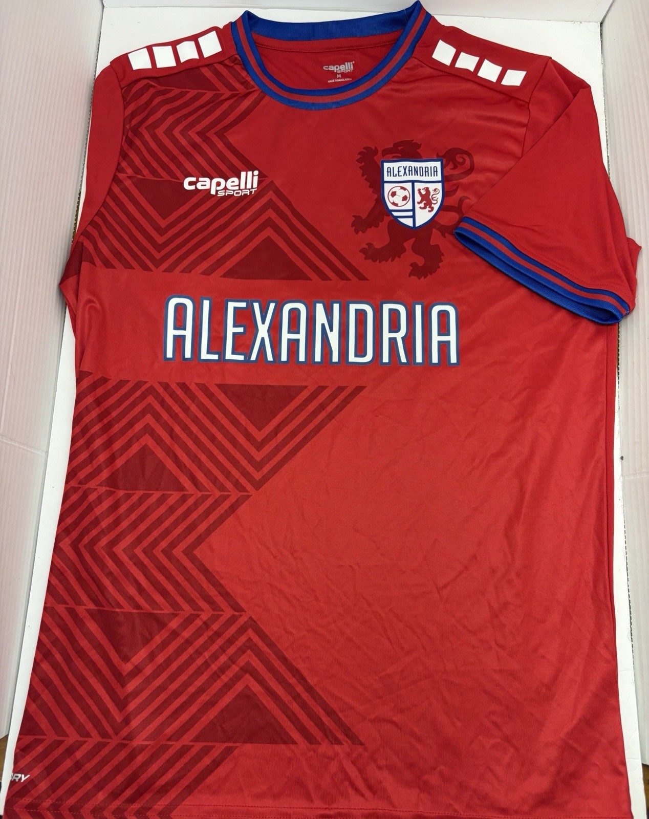 Capelli Sports Alexandria Soccer League Jersey Red White #9 Futbol Jersey