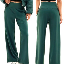 ATHLETA Venice Wide Leg Jamba Pant Large  Pine NEW W/ TAG