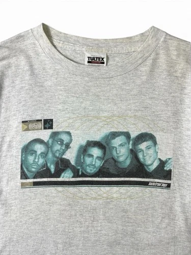 Vintage 1998 Backstreet Boys Concert T Shirt Tultex Heather Grey Mens Size Large image 2