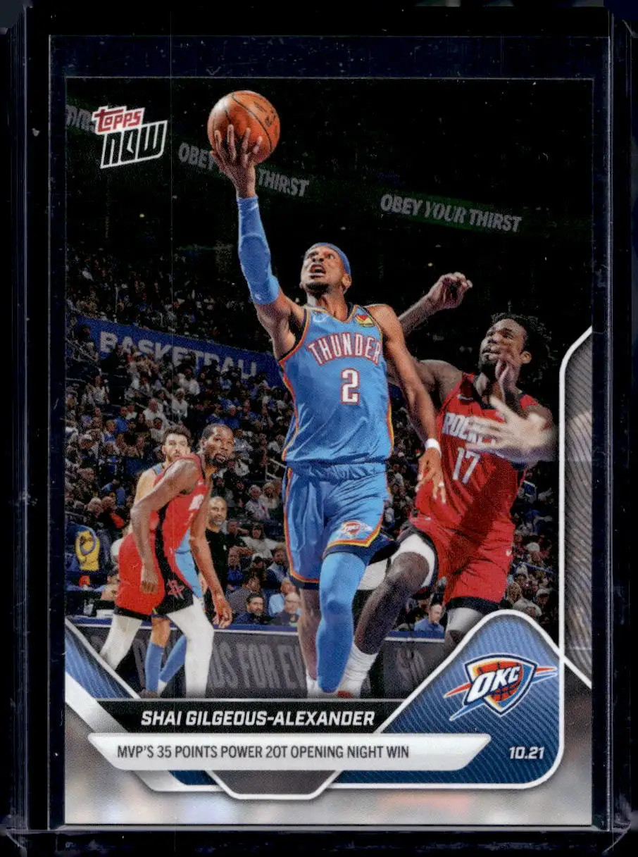 2025-26 Topps Now NBA #1 Shai Gilgeous-Alexander Base Card (Quantity)