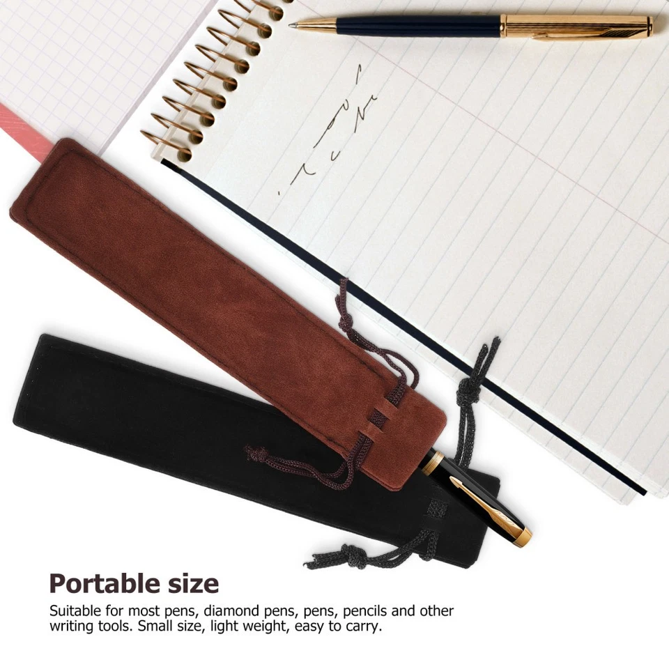 100 Pcs Velvet Pen Pouches Drawstring Pen Bags Single Pen Holders Packaging Pen - Image 3 of 4
