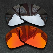Silver Orange Polarized Anti-Scratch Replacement Lenses For-Oakley Ravishing