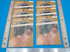 Lot of 6 Vintage 1962 "Spanette" Bouffant Nylon Hair Nets NOS 217 White Z759