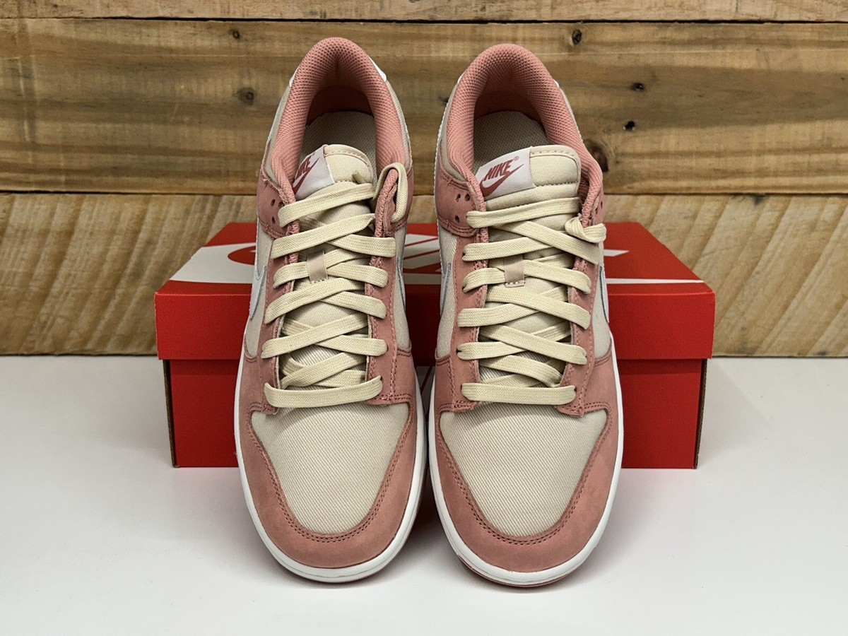 Nike Dunk Low Retro PRM Red Stardust Pink Sneakers FB8895-601 Men\'s Size 11.5 Men main image 3