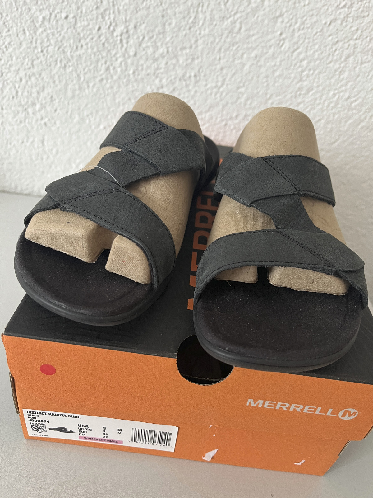 Sandali Merrell in vera pelle memory foam nuovi taglia 36