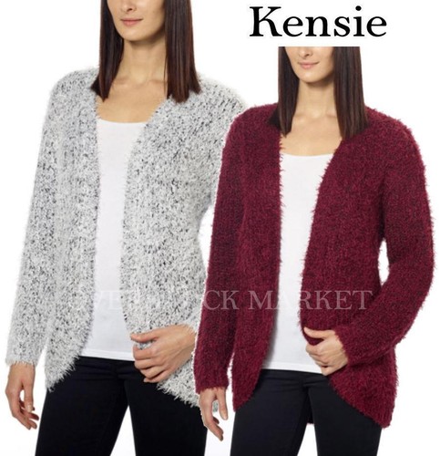 Kensie Sweaters | Nwt Kensie Open Front Eyelash Cardigan XL | Color: Black | Size: XL | Shopgirl7232's Closet