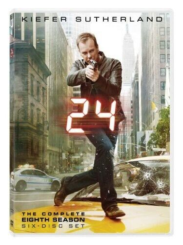 24: The Complete Eighth Season (DVD, 2010, 6-Disc Set) New/Sealed with Slipcover - Photo 1 sur 1