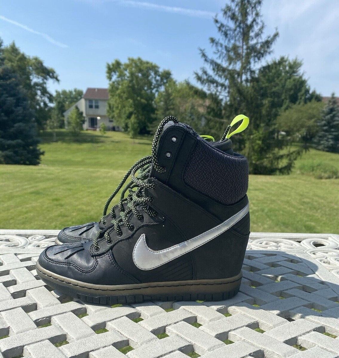 High Top Dunk Sky ?Nike Dunk Sky Hi Lace Up Sneakerboot Black