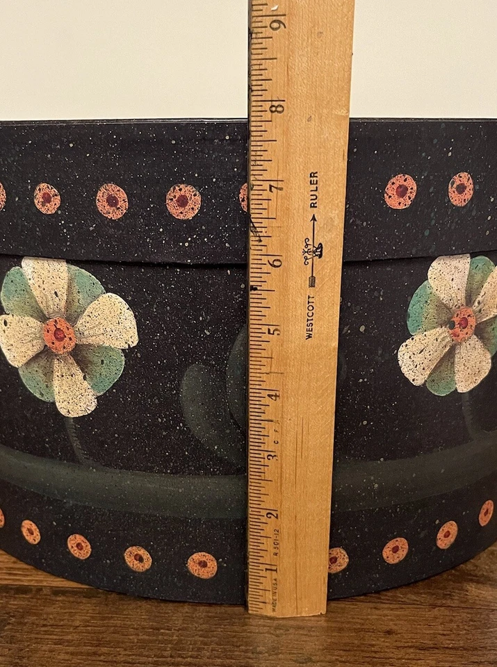 Set Of 3 ~ Primitive Bobs Boxes Floral Trio Nesting Boxes ~ Beautiful Artwork 🌼 - Image 4 of 4