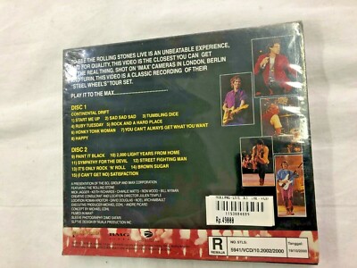 VCD Rolling Stones Live at the Max Panorama Music Video 2 Disc NEW