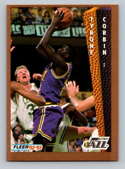 1992-93 Fleer Tyrone Corbin #220 Utah Jazz