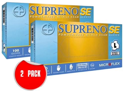 Ansell Microflex Nitrilhandschuhe latexfrei groß 100ct - 2er Pack (200ct gesamt) - Bild 1 von 5