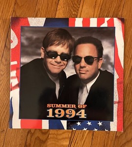 SUMMER OF 1994 ELTON JOHN & BILLY JOEL CONCERT TOUR PROGRAM With NJ Ticket