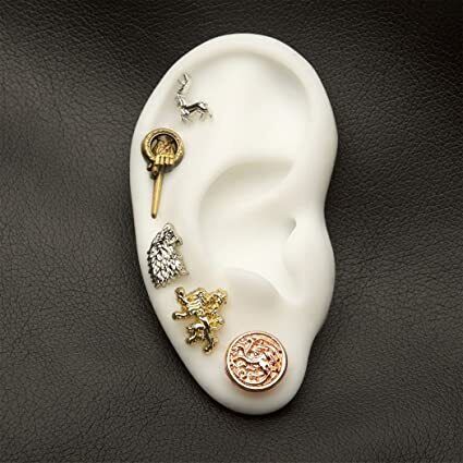 Game of Thrones Symbols 5-Pair Earrings Set - Picture 2 of 4