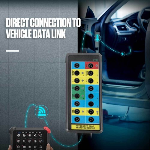 OBD2 Breakout Box Powerful OBDII Protocol Detector Access Scan Tool Car CAN Test - Picture 8 of 12