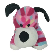Rinco Pink Polka Dot Floppy Ears Dog Puppy Plush Stuffed Animal 2009 13"
