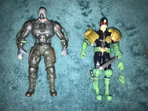 Hiya Toys Injustice 2 Bane Judge Dredd Action Figure 1:18 Exquisite Mini Lot