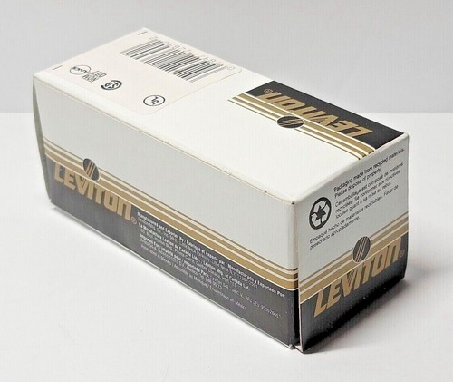 Leviton avorio interruttore a parete singolo palo commerciale 15 A con luce pilota 5226-I - Foto 5 di 5