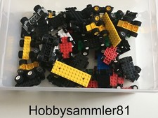 Lego 10 Auto Chassis Fahrgestelle mit Rädern Fahrgestell Unterbau Reifen #9