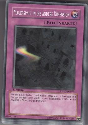 YU-GI-OH Mauerspalt in die Andere Dimension Common TSHD-DE078 NM