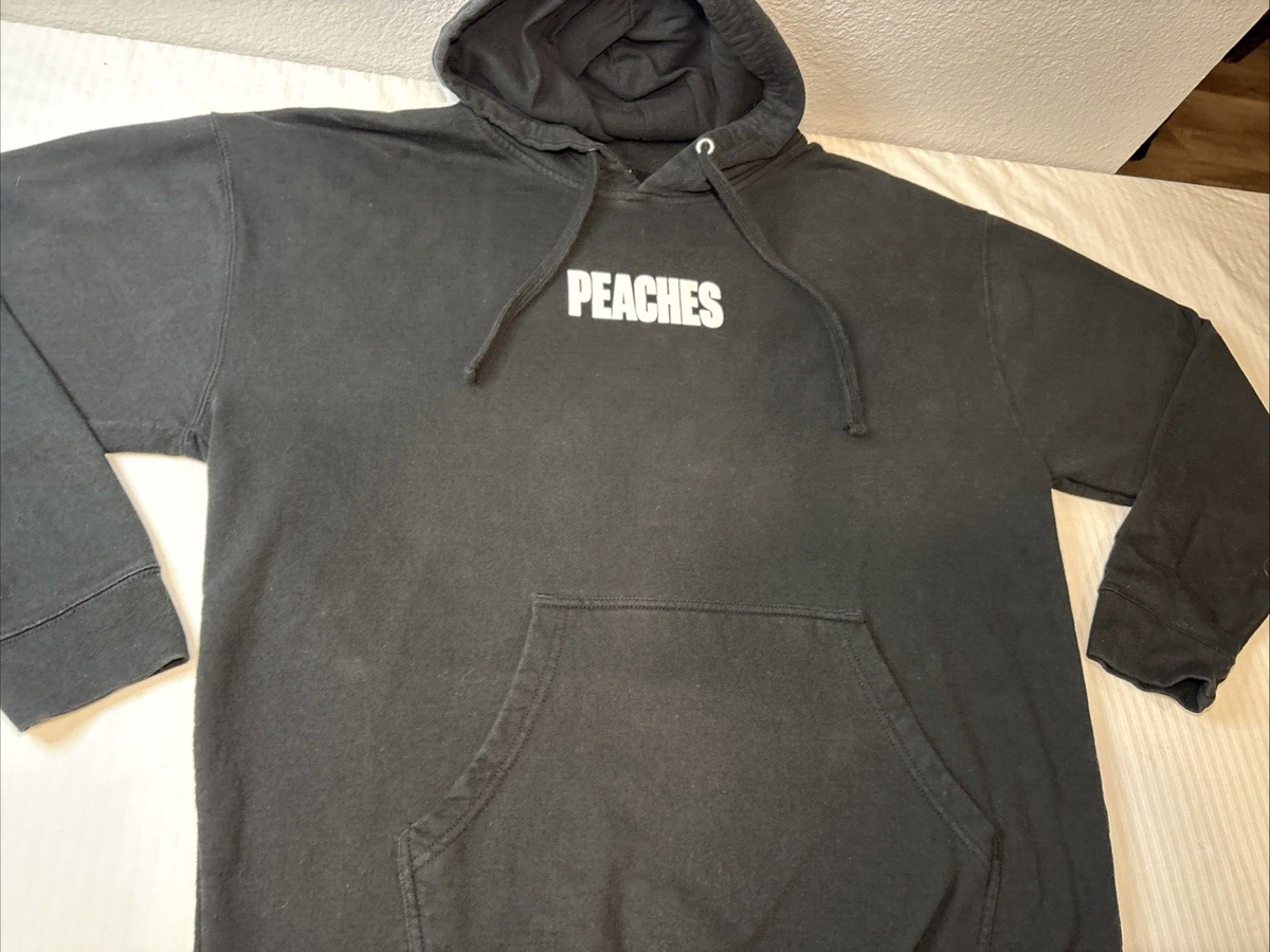 Justin Bieber Justice Peaches Pullover Hoodie Men Large Black