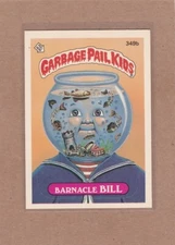 1987 TOPPS GARBAGE PAIL KIDS BARNACLE BILL #349B NM *A20913